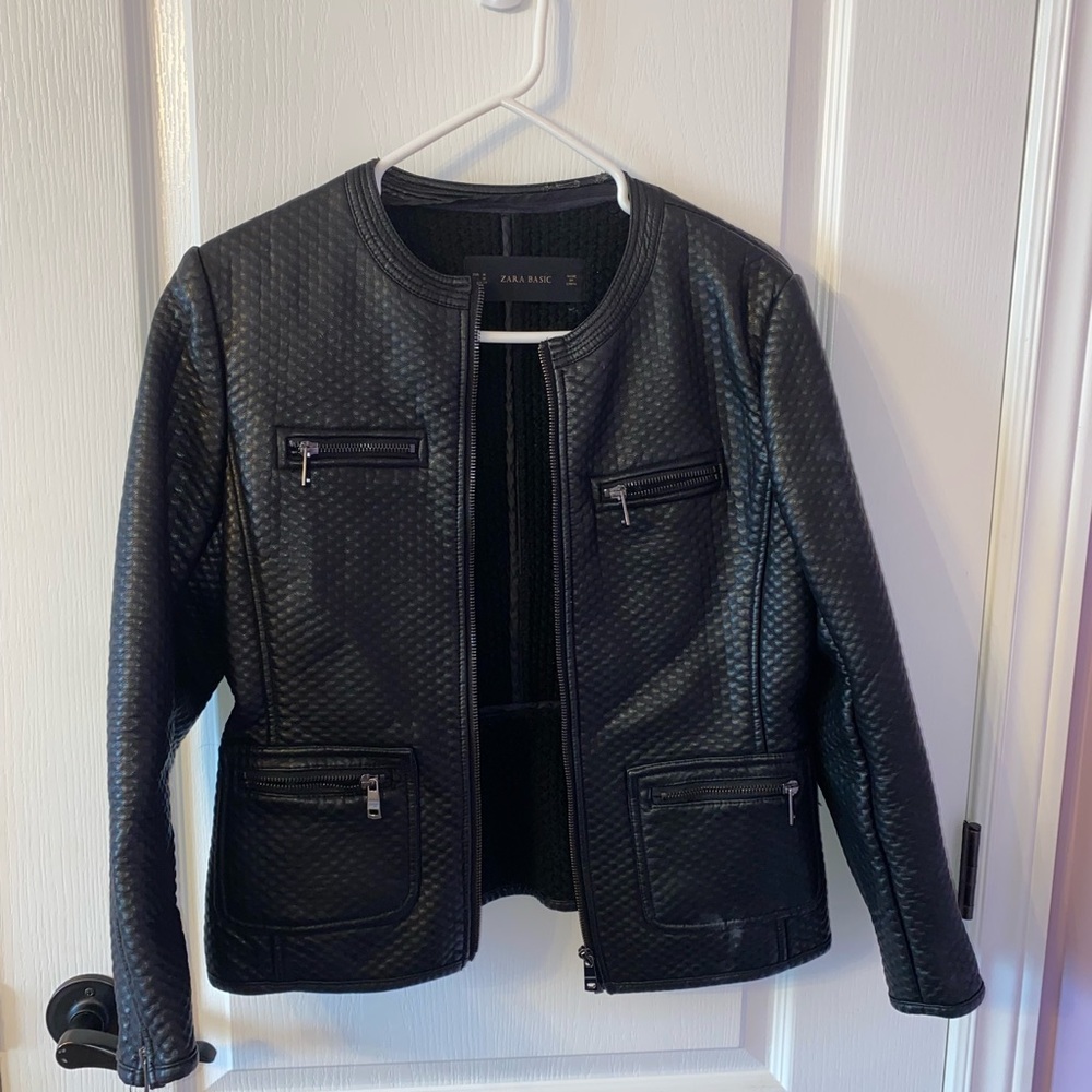 Zara leather jacket